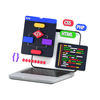 Ilustrasi teknologi pengembangan frontend
