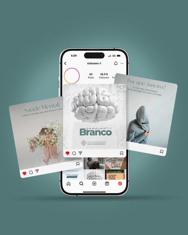 Portofolio konten media sosial